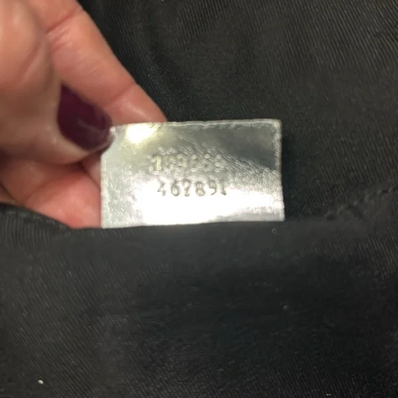 Gucci GG Silver Nylon open tote bag with green,blue,cream nylon stripes - Picture 17 of 17